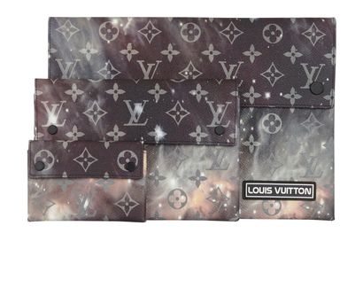 Louis Vuitton Mono Galaxy Alpha Triple Pochettes, front view